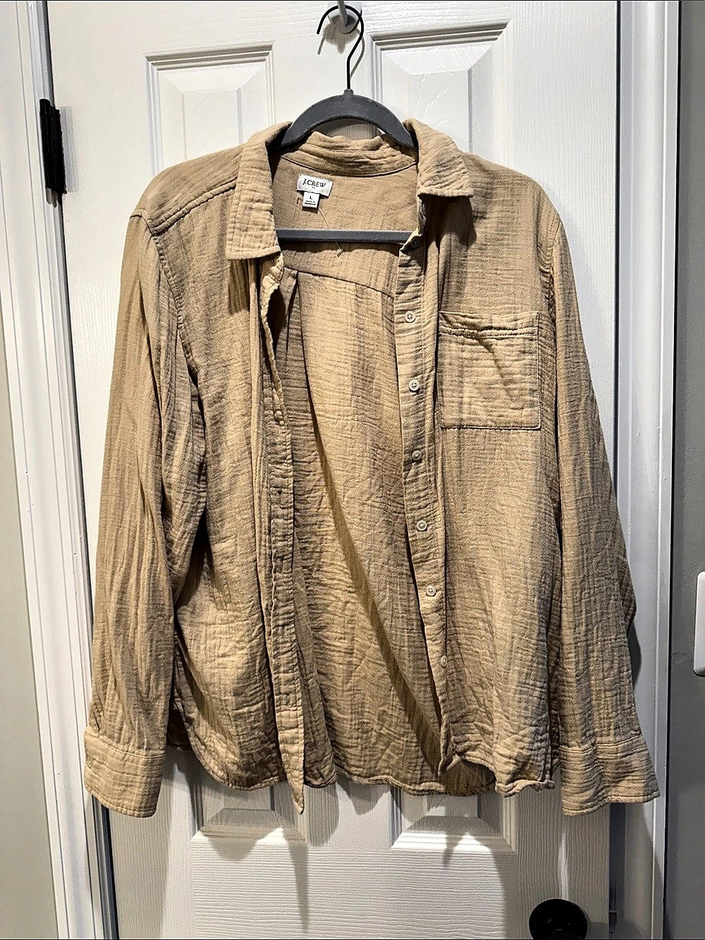 J.Crew Garçon classic double-gauze shirt Button Down Shirt in Brown Like New